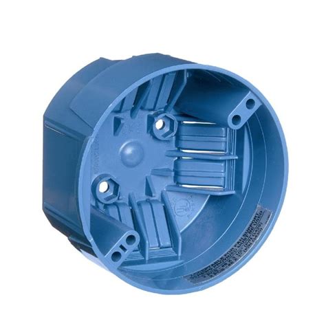 round blue junction box|electrical outlet for round box.